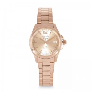 Alexandre Christie AC 1031 Full RoseGold Steel LDBRGLN